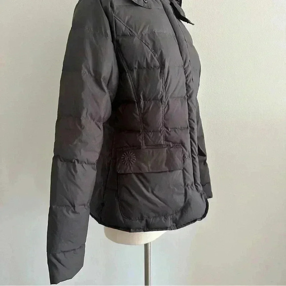 UGG Puffer Down Gray Jacket Parka 80% Duck Down M - Picture 7 of 16